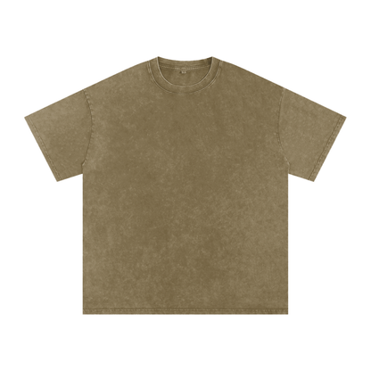 Snow Wash Oversized Cotton Tee