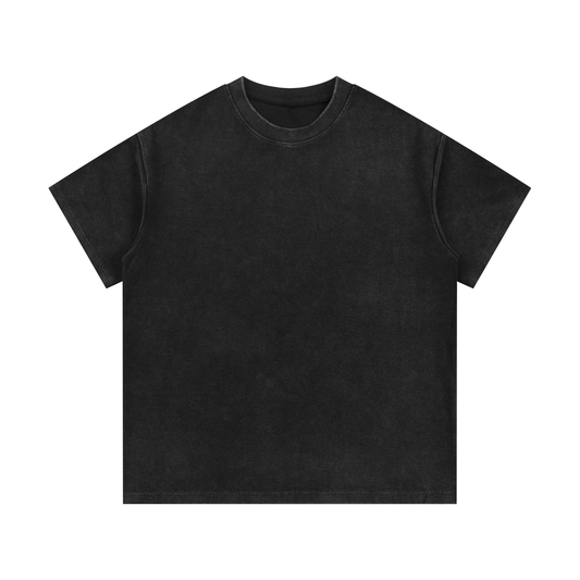 Mineral Wash Waffle-Knit Tee product photo – Aurex