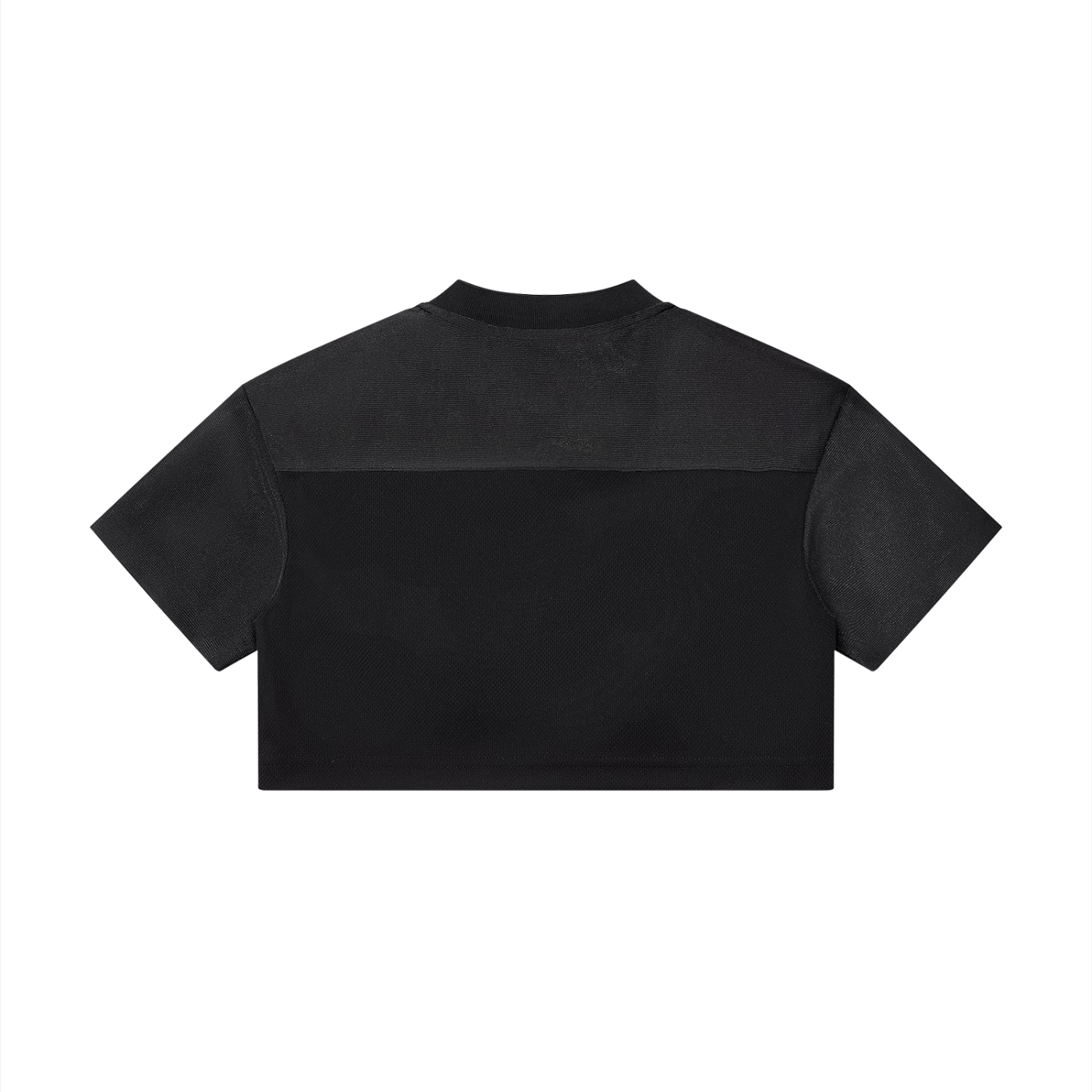 Cropped Paneled V-Neck Top