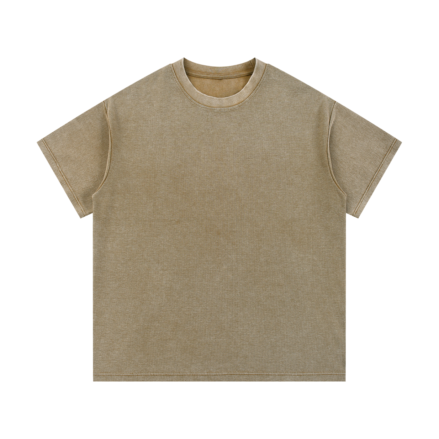 Mineral Wash Waffle-Knit Tee