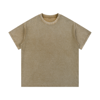 Mineral Wash Waffle-Knit Tee