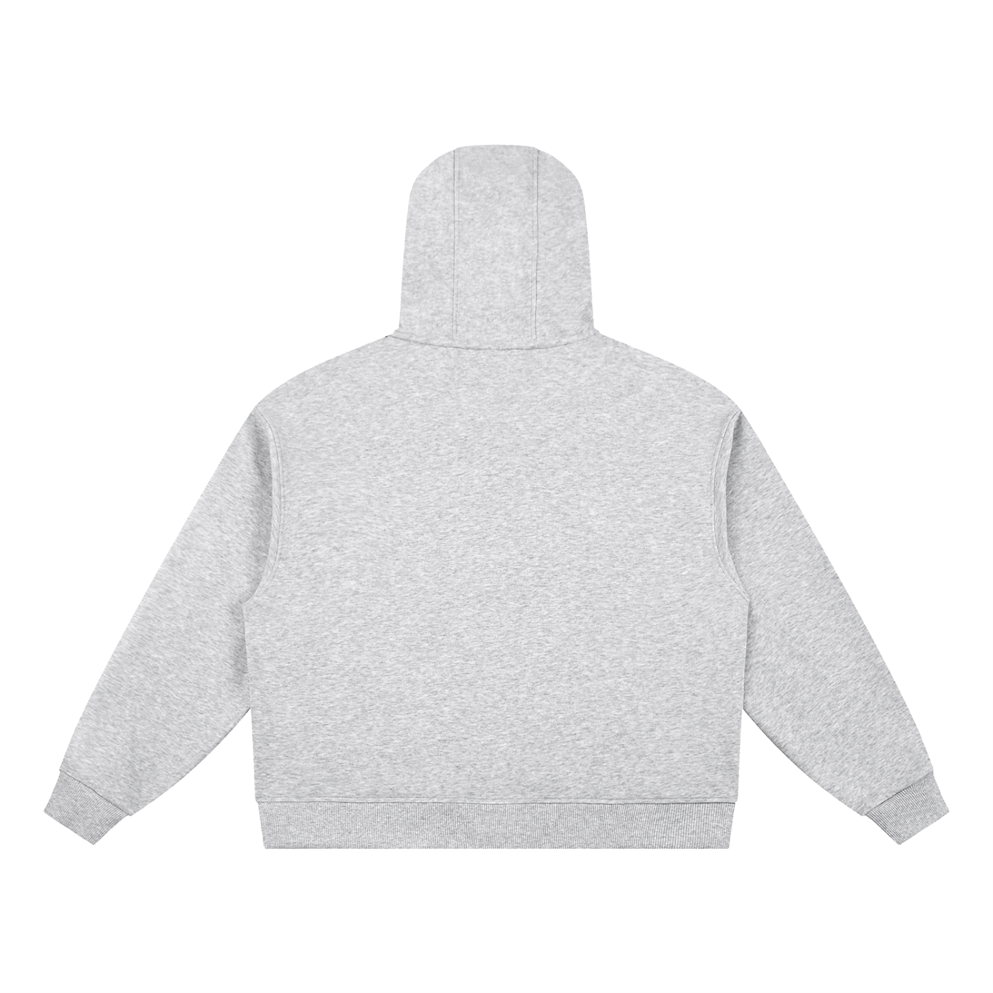 Boxy Button-Placket Hoodie