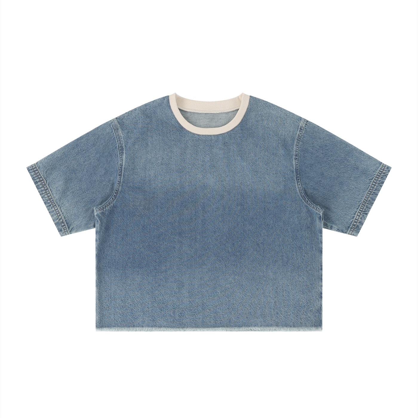 Vintage Wash Boxy Denim Tee