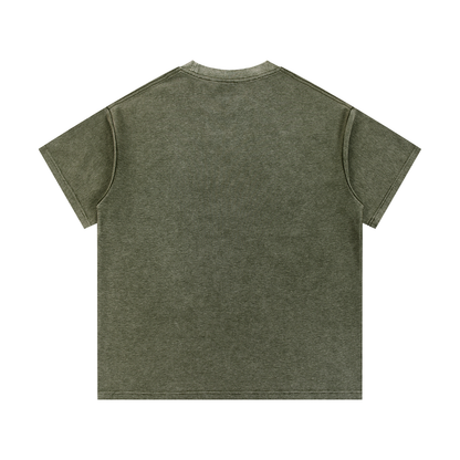 Mineral Wash Waffle-Knit Tee