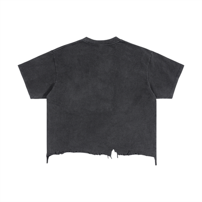 Vintage Wash Distressed Boxy Tee