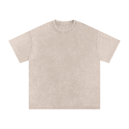 Snow Wash Oversized Cotton Tee
