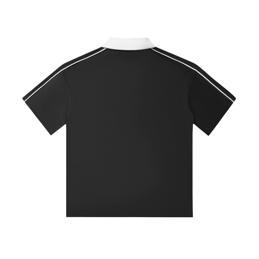 Contrast-Collar Polo