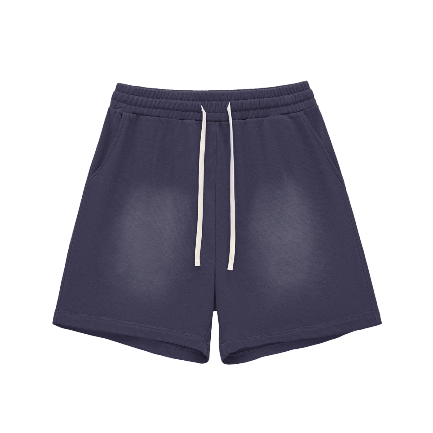 Sun-Fade Raw-Edge Cotton Shorts