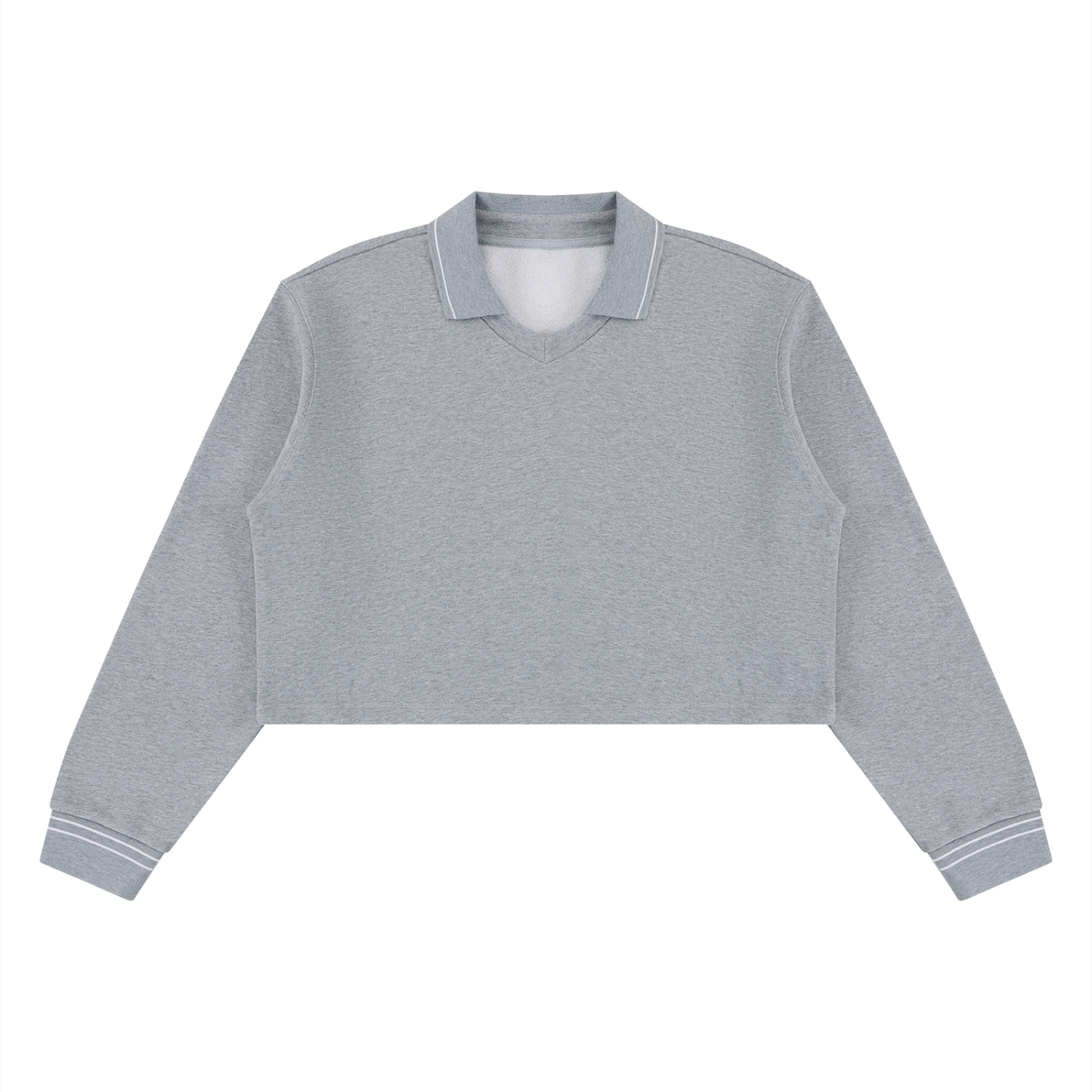 Crop Collared Sweatshirt