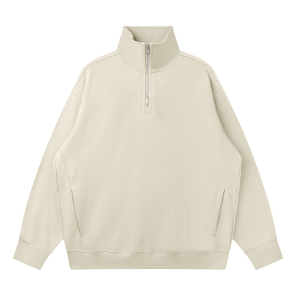 Quarter-Zip Drop-Shoulder Sweatshirt product photo – Aurex