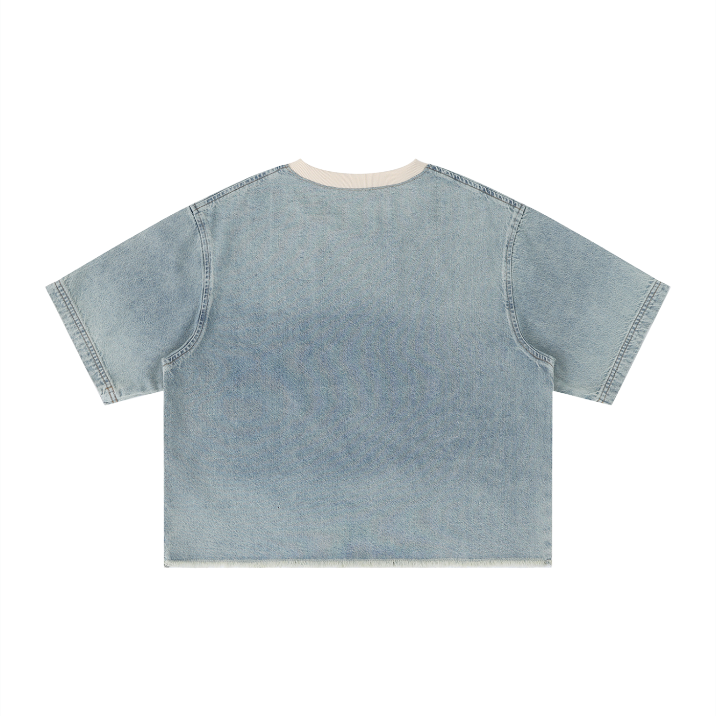 Vintage Wash Boxy Denim Tee