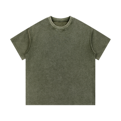 Mineral Wash Waffle-Knit Tee