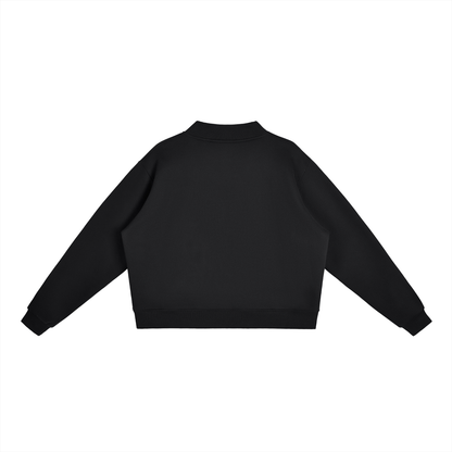 Fleece Mock-Neck Sweatshirt