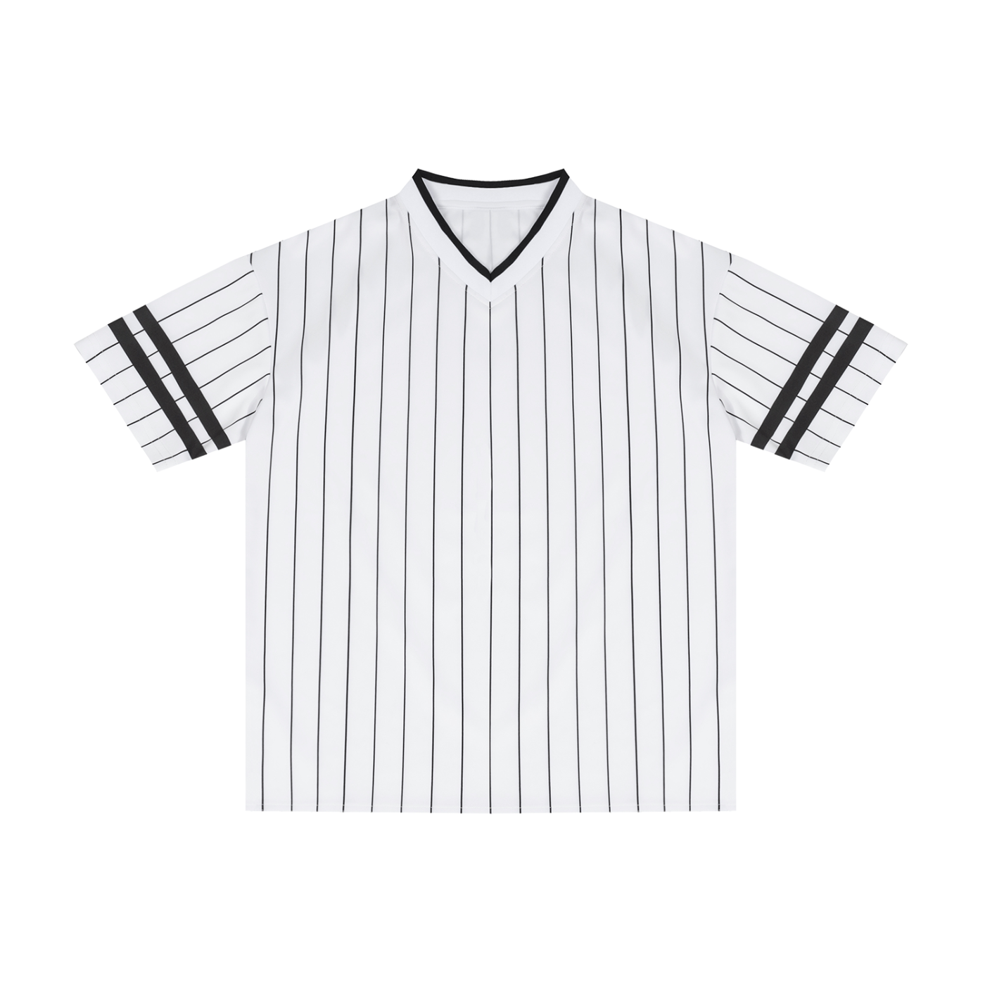 Striped V-Neck Tee product photo – Aurex