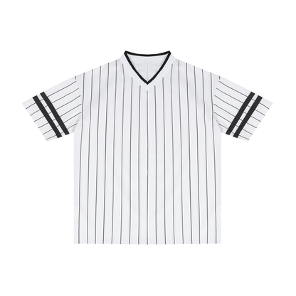 Striped V-Neck Tee product photo – Aurex
