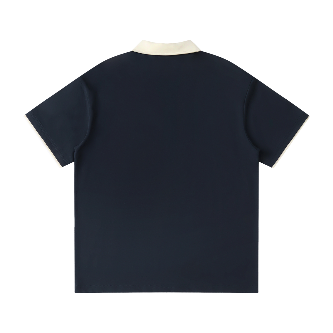 Contrast-Collar Raglan Polo