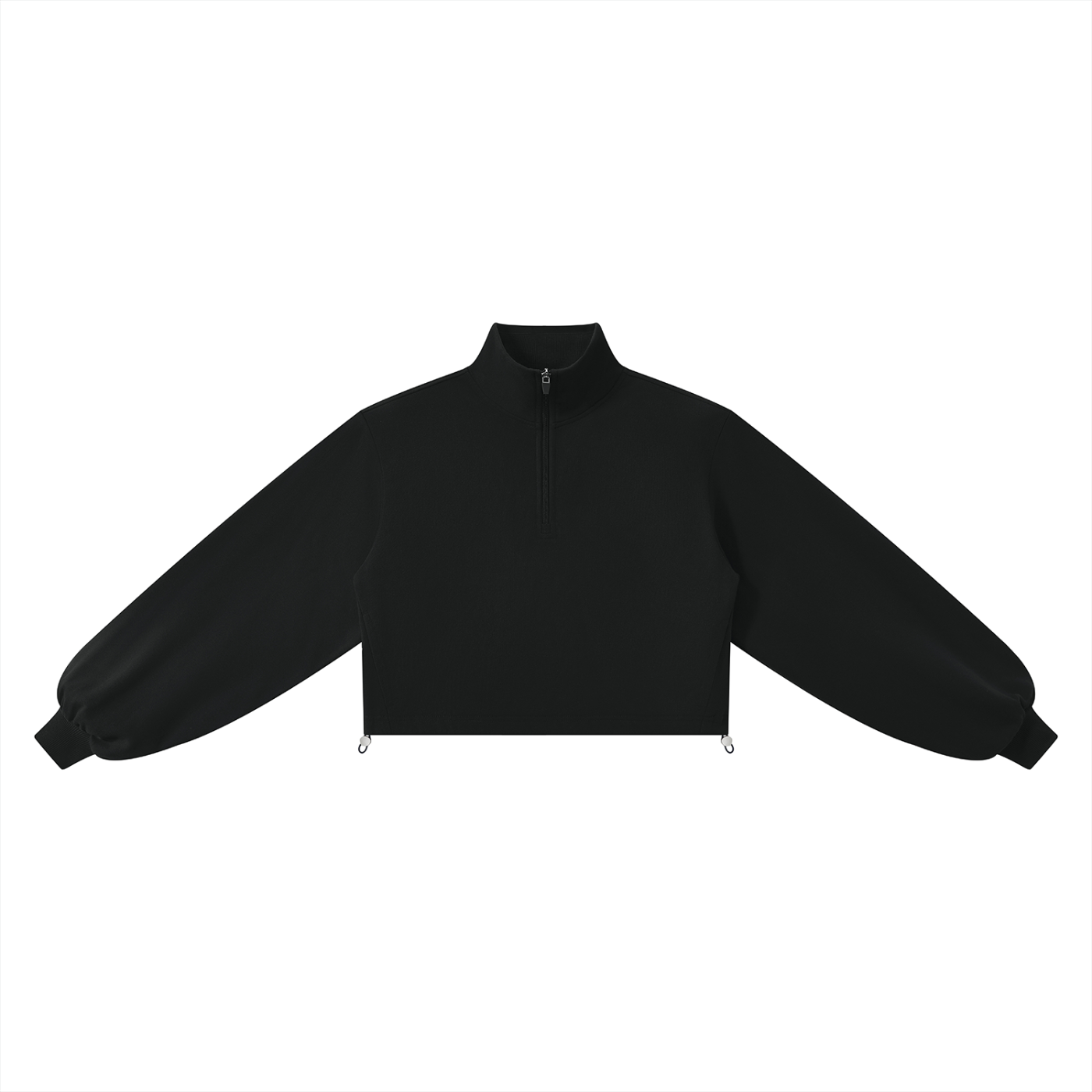 Mock-Neck Quarter-Zip Sweatshirt