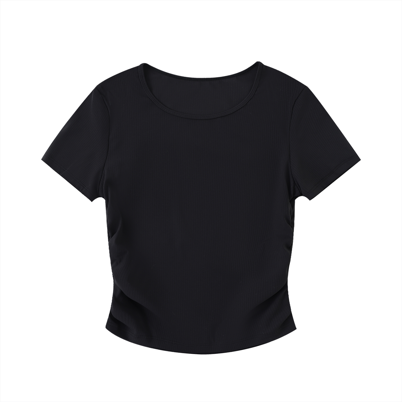 Ruched Bodycon Crop Top product photo – Aurex