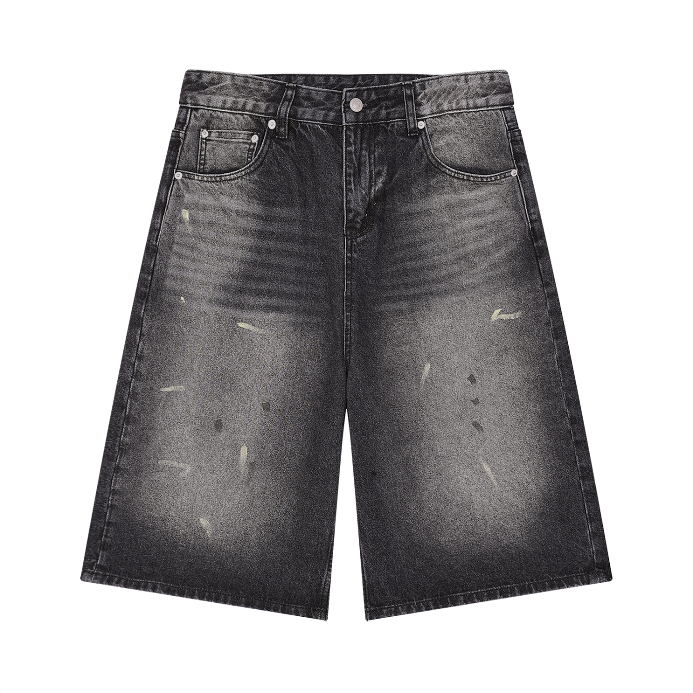 Vintage Wash Wide-Leg Denim Shorts product photo – Aurex