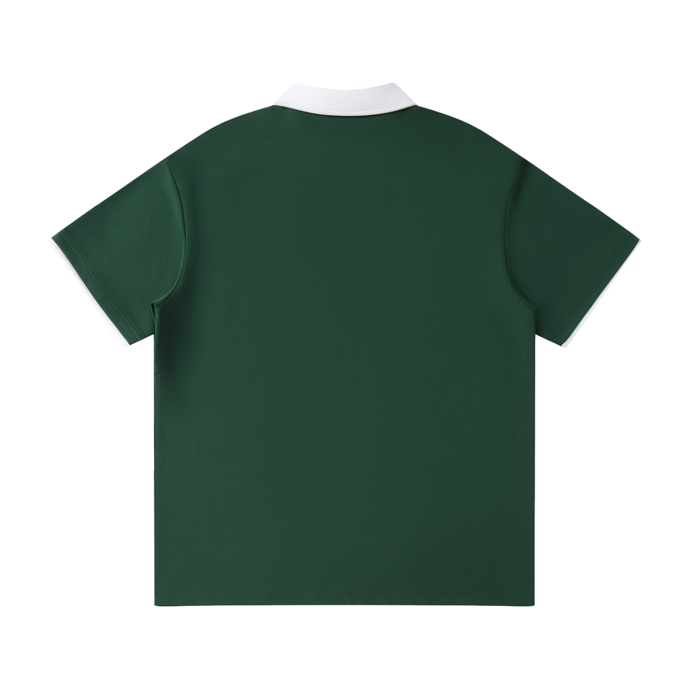 Contrast-Collar Raglan Polo