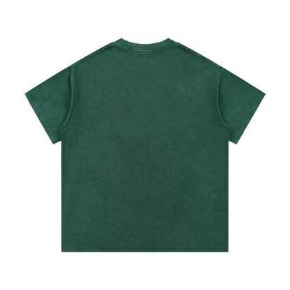 Mineral Wash Waffle-Knit Tee