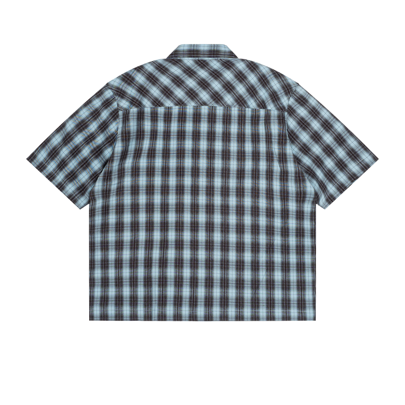 Boxy Plaid Short-Sleeve Shirt