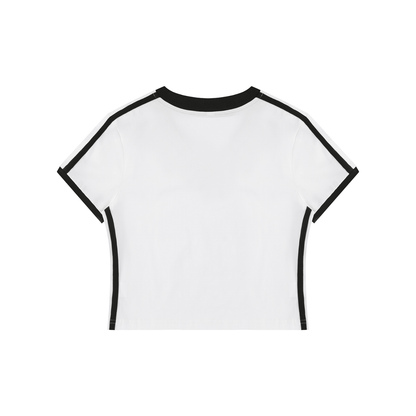 Retro V-Neck Crop Tee
