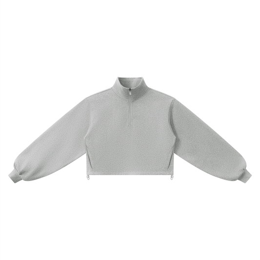 Mock-Neck Quarter-Zip Sweatshirt product photo – Aurex