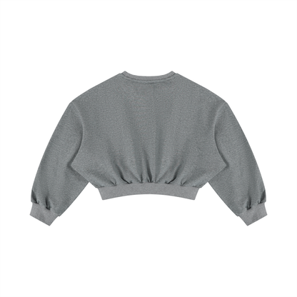 Boxy Crop Crewneck Sweatshirt