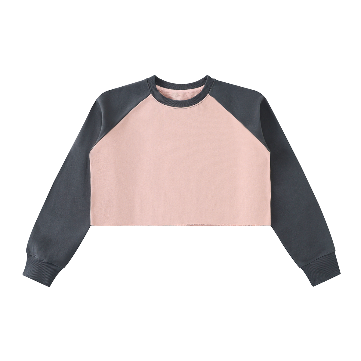 Color-Block Raglan Crop Sweatshirt product photo – Aurex