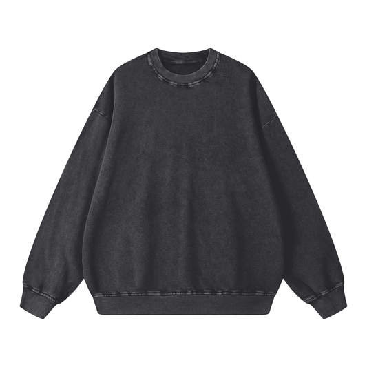 Snow Wash Oversized Sweatshirt product photo – Aurex