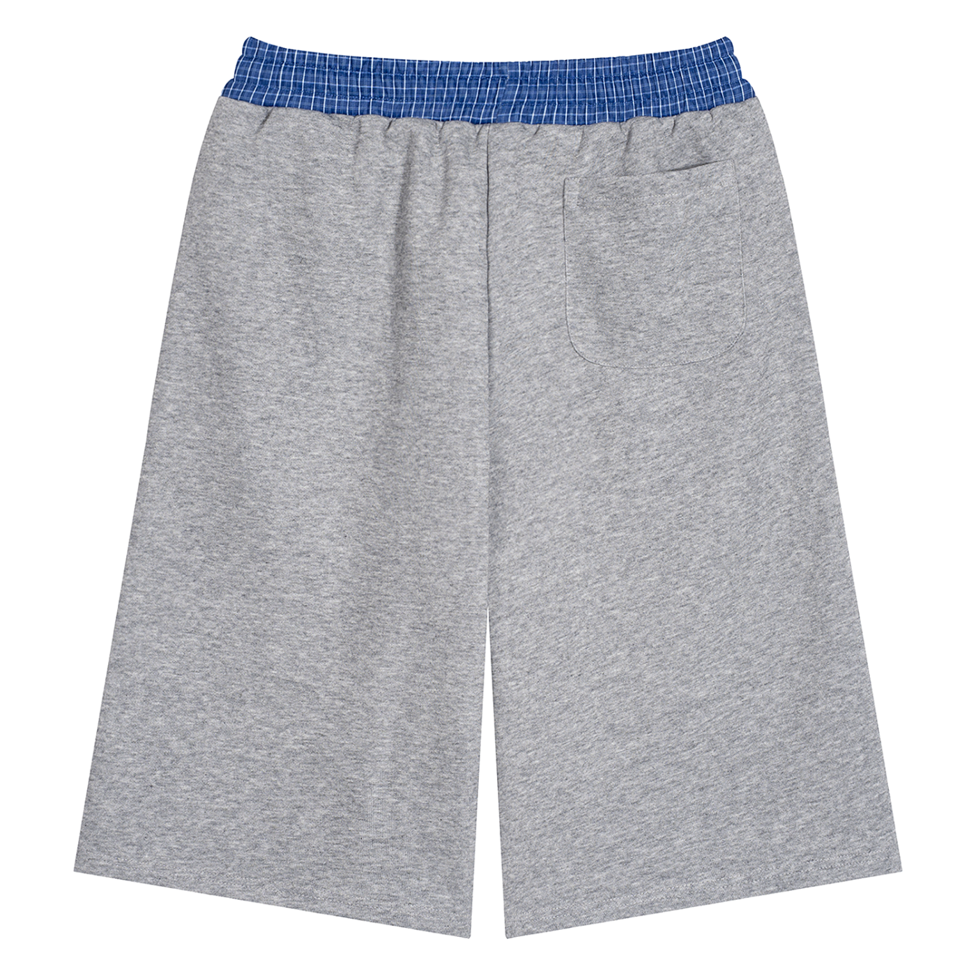 Plaid-Waistband Shorts
