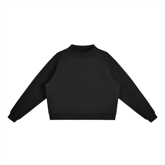 Fleece Mock-Neck Sweatshirt product photo – Aurex