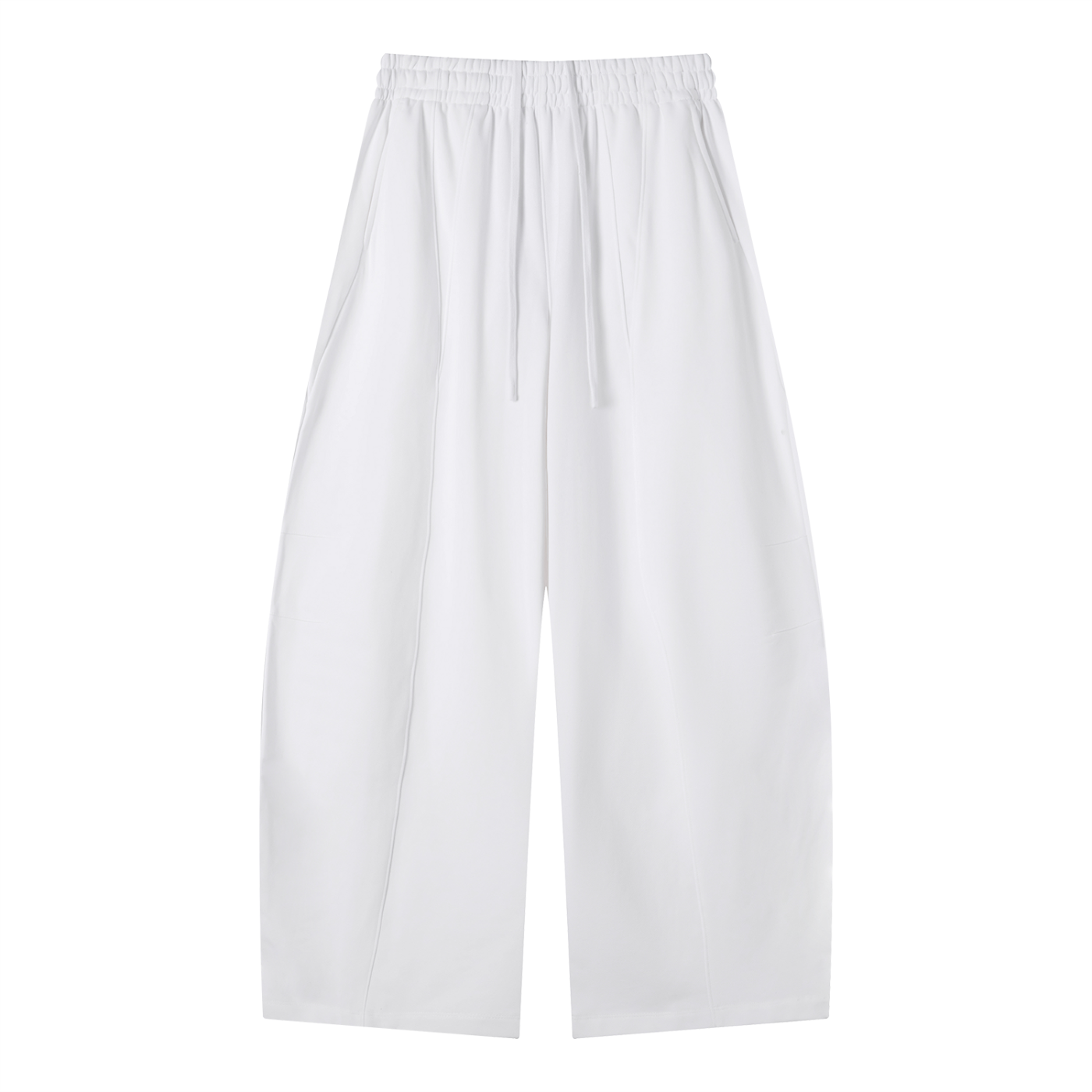 Wide-Leg Panel Sweatpants