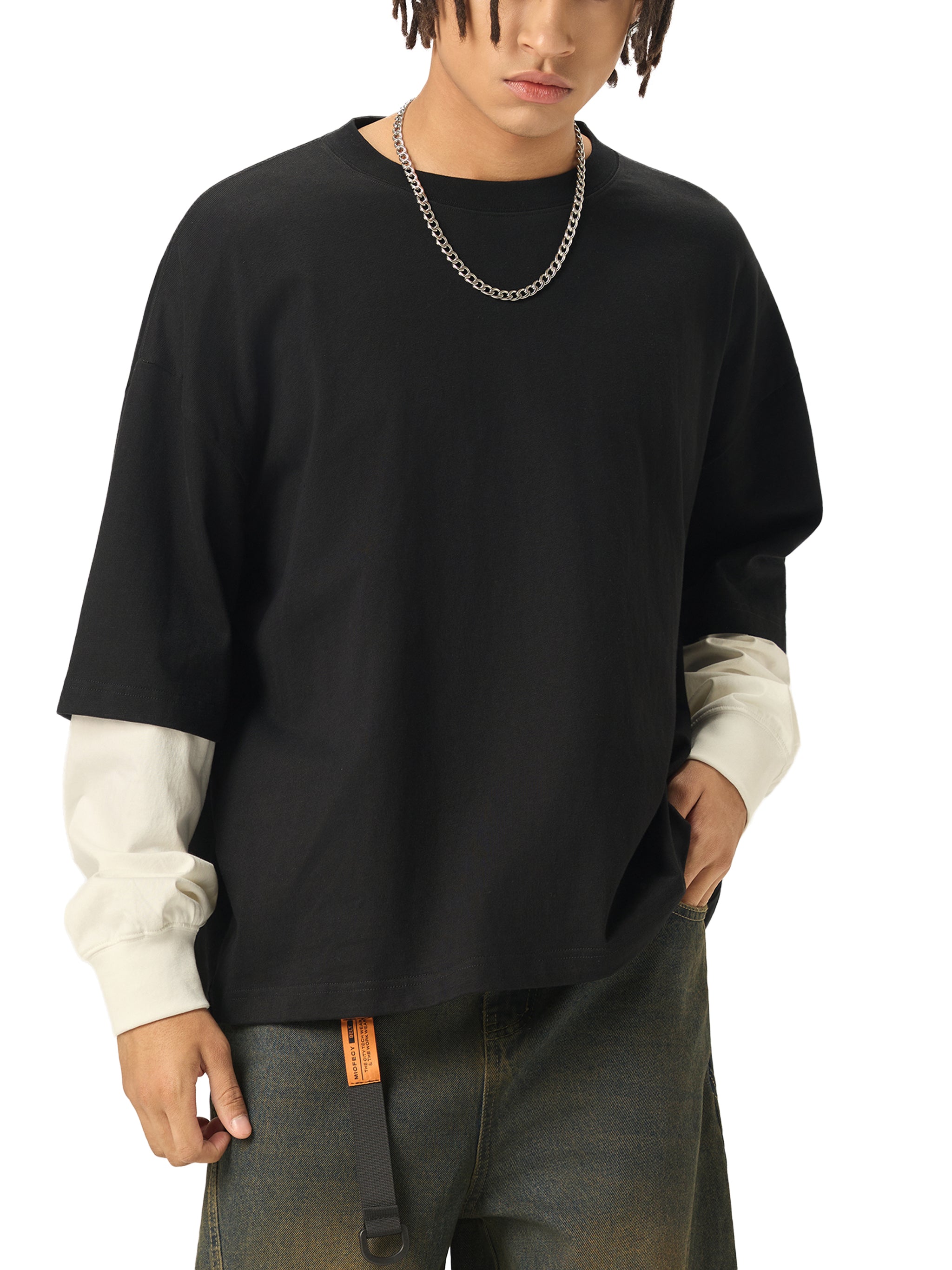 Layered Cotton T-Shirt